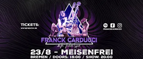 Poster zum Konzert Franck Carducci live in Bremen