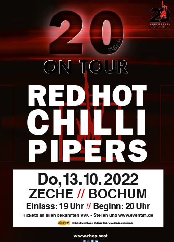 The Red Hot Chilli Pipers live in Bochum
