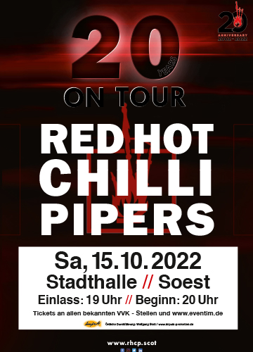 The Red Hot Chilli Pipers live in Soest